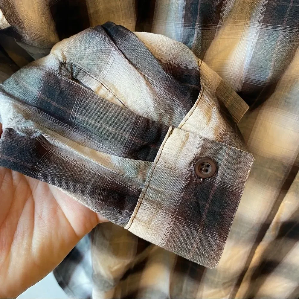 A Shirt Thing Penelope Plaid Shirt in Espresso